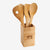 Leed's Natural Bamboo 4-piece Kitchen Tool Set and Canister