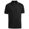 Edwards Unisex Black Soft Touch Pique Polo with Pocket