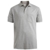 Edwards Unisex Grey Heather Soft Touch Pique Polo with Pocket