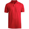 Edwards Unisex Red Soft Touch Pique Polo with Pocket