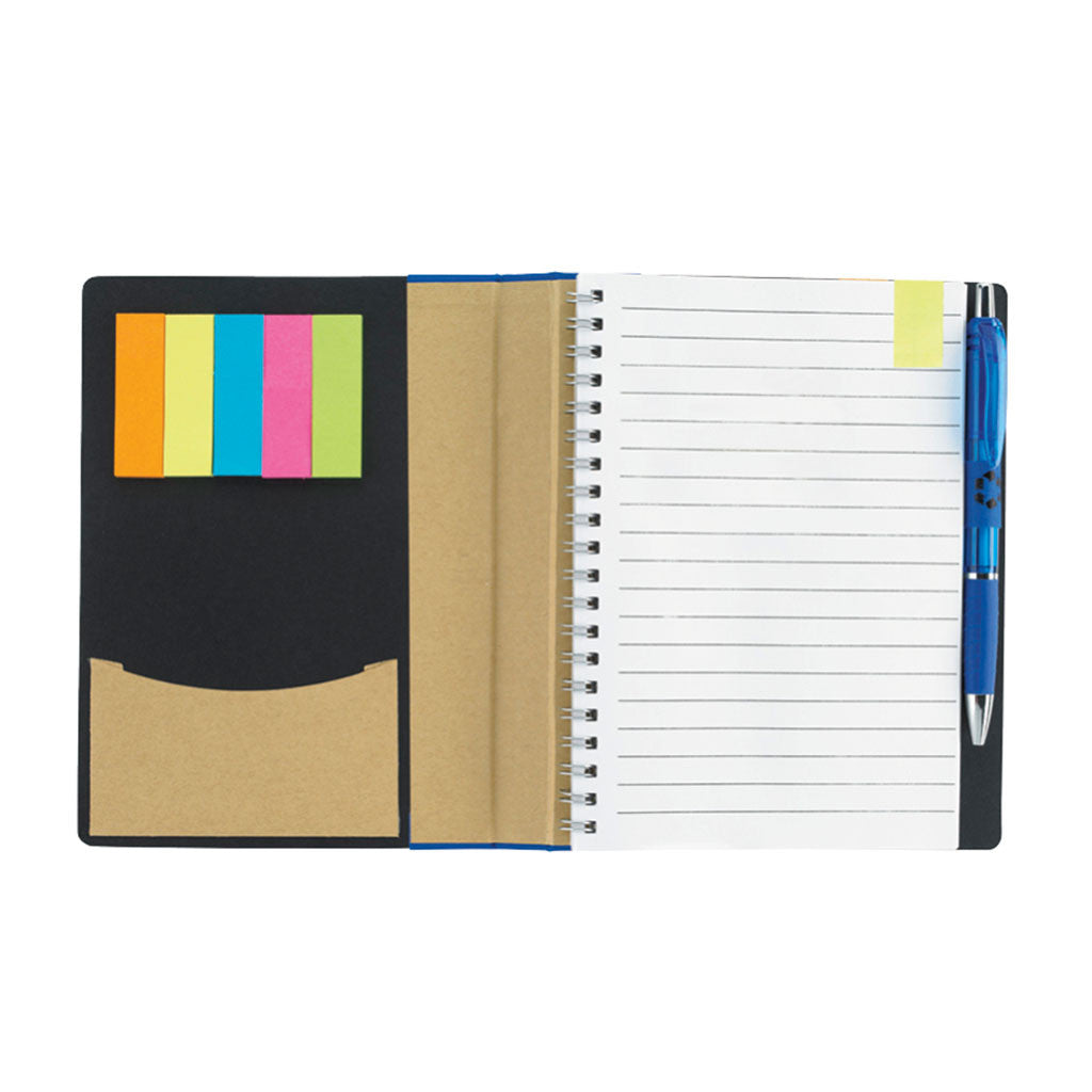 Good Value Black 5" x 7" ECO Notebook with Flags