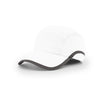 Richardson White/Charcoal Lifestyle Active Laser Vented Running Cap