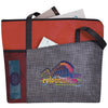 Good Value Charcoal/Red Select Pattern Non-Woven Tote