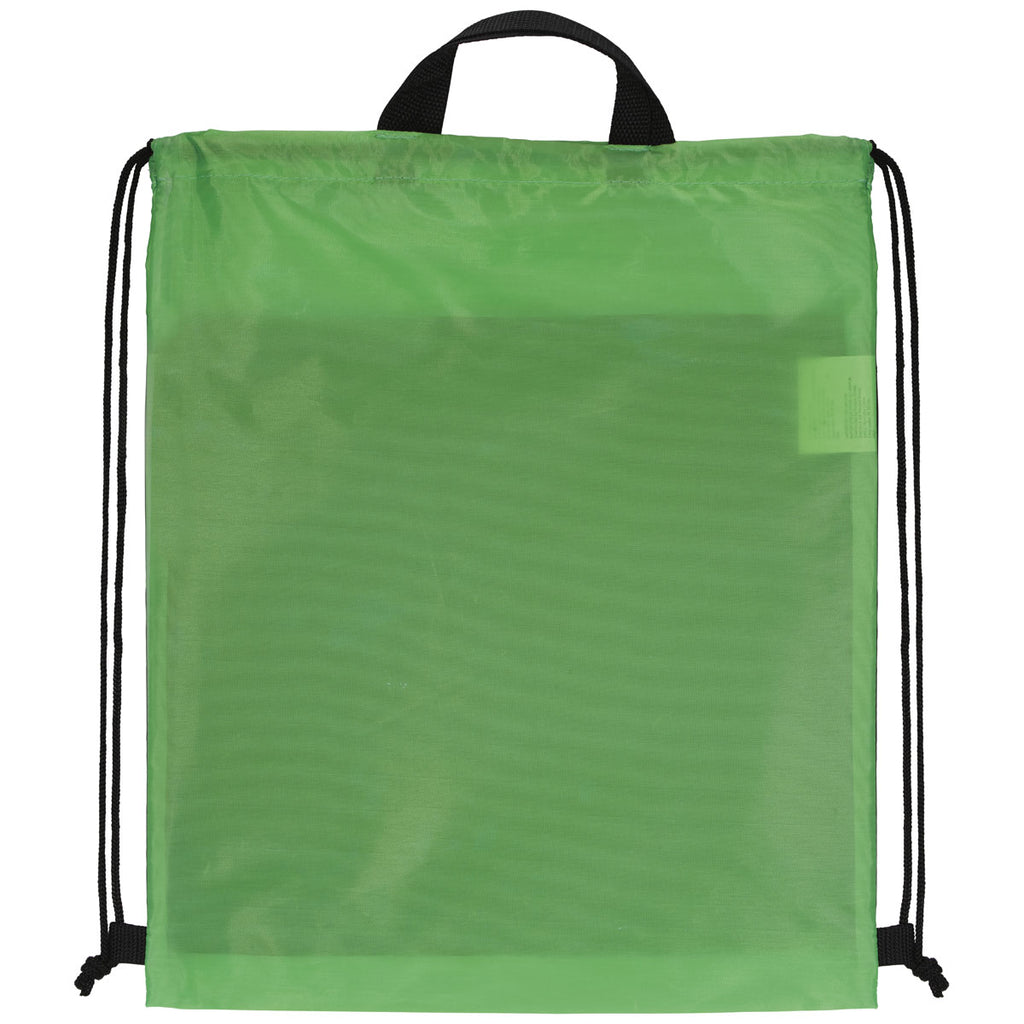 Good Value Lime Green PrevaGuard Drawstring Backpack