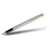 Waterman Stainless Steel With Gold Trim Hemisphere Rollerball Pen