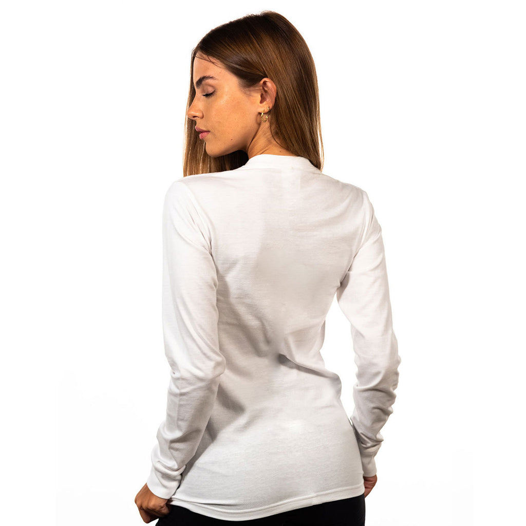 Next Level Unisex White Ideal Heavyweight Long-Sleeve T-Shirt