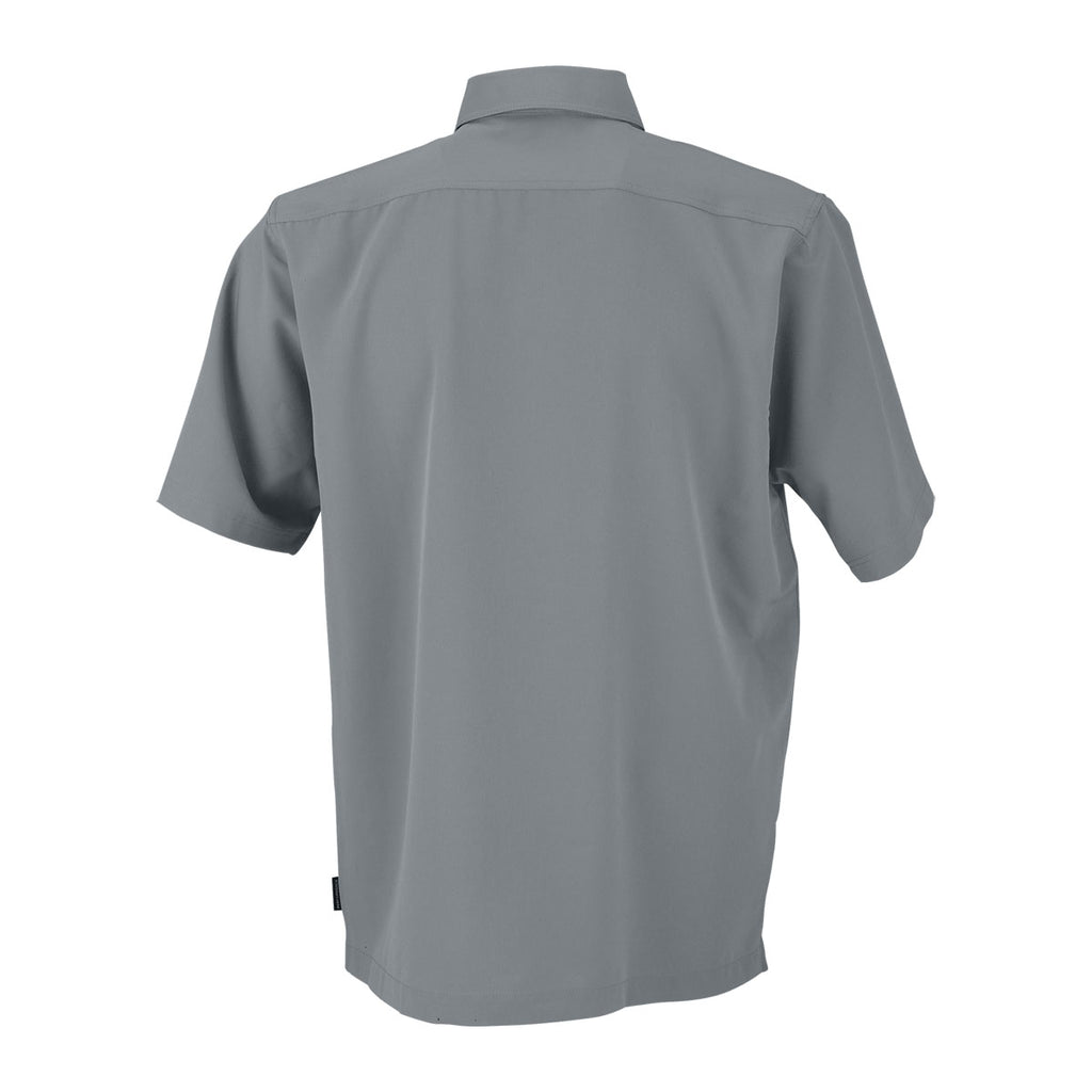 Vantage Men's Grey Woven Camp Shirt