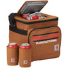 Carhartt Brown Signature 18 Can Cooler with Can Holders