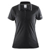 Craft Sports Women's Black In-the-Zone Polo