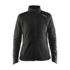 Craft Sports Women's Black/Platinum Noble Zip Heavy Knit Fleece Jacket