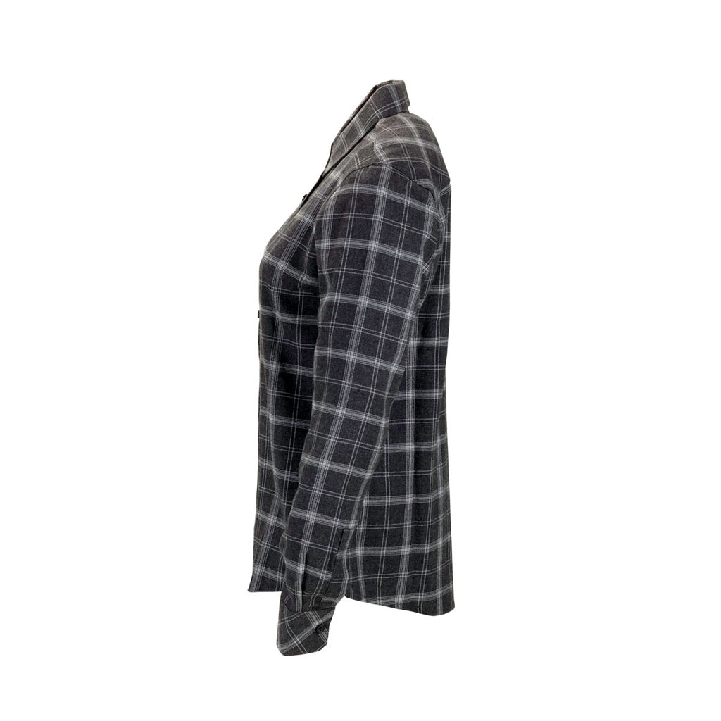 Vantage Women's Charcoal/Light Grey Check Brewer Flannel