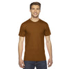 American Apparel Unisex Camel Fine Jersey Short-Sleeve T-Shirt