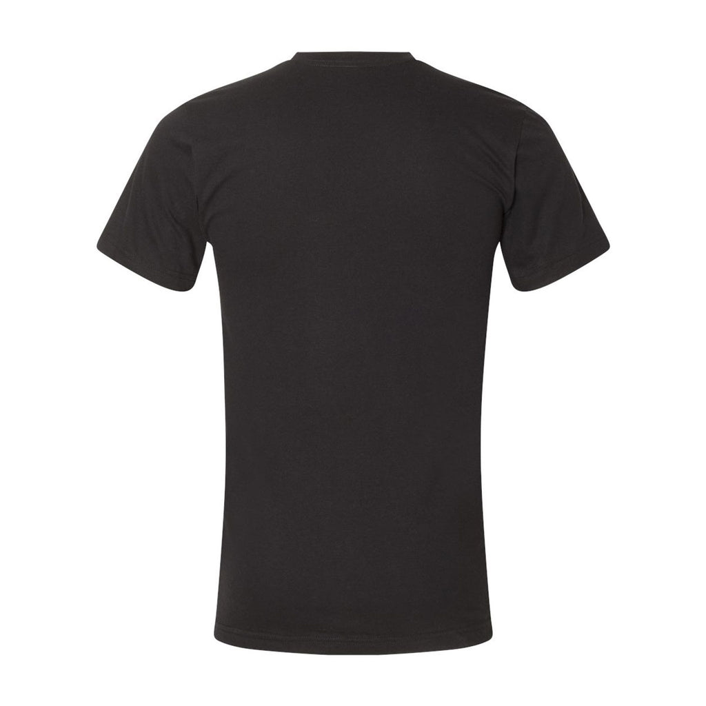 American Apparel Unisex Black Fine Jersey Short Sleeve T-Shirt