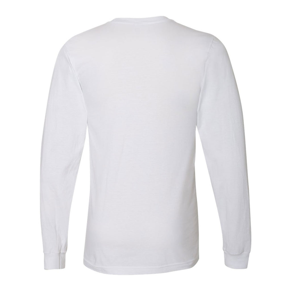 American Apparel Unisex White Fine Jersey Long Sleeve T-Shirt