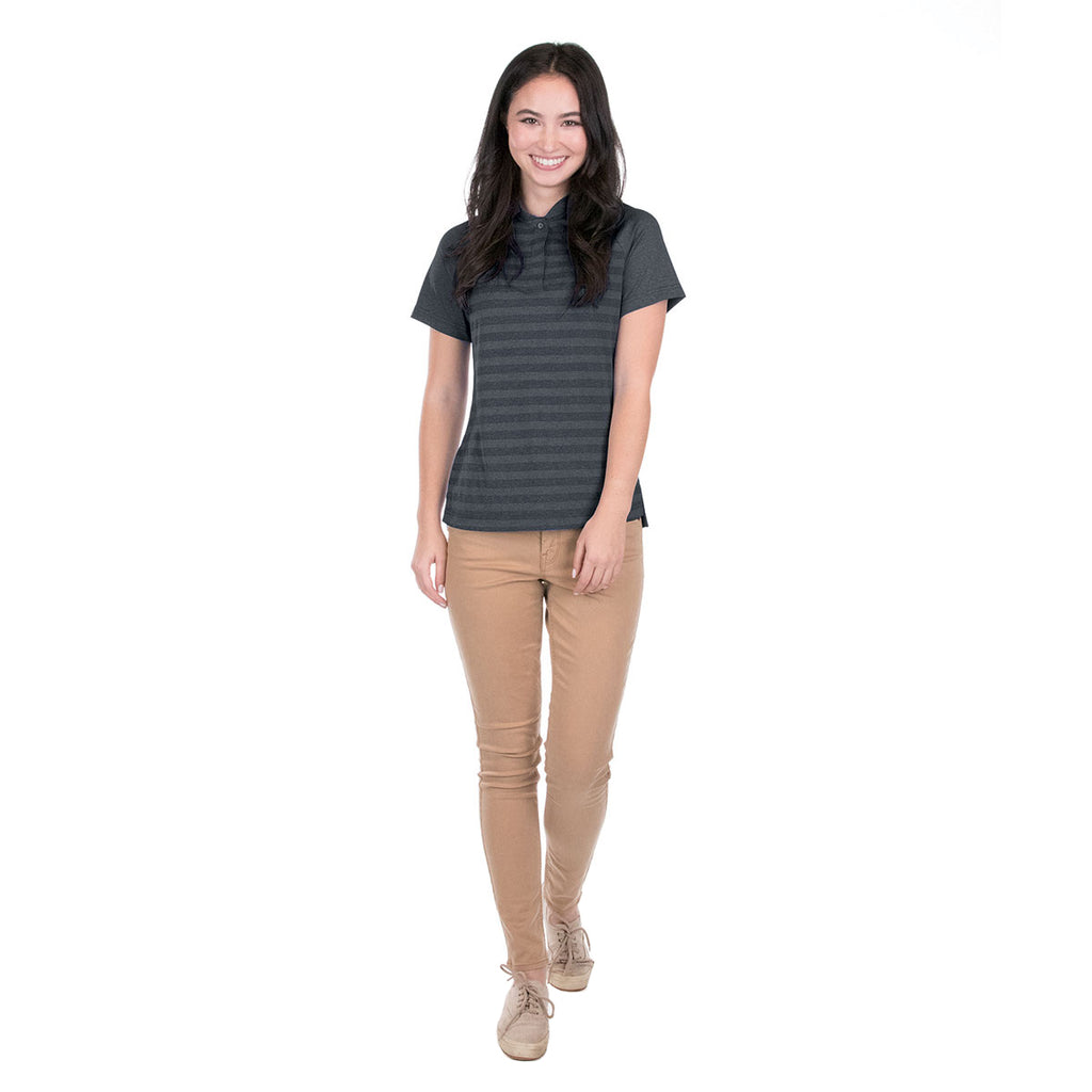 Charles River Women's Black Plymouth Polo