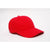Pacific Headwear Red Adjustable Brushed Cotton Twill Cap