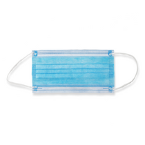 Nucom White/Blue 3 Layer Premium Mask (Single-Use)