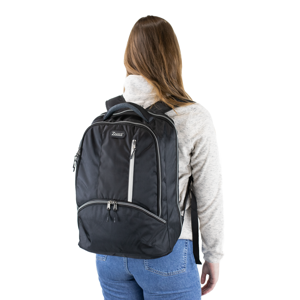 MerchPerks Zusa Black Stamina Backpack