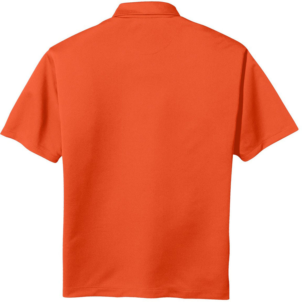 Nike Men's Orange Tech Basic Dri-FIT Short Sleeve Polo