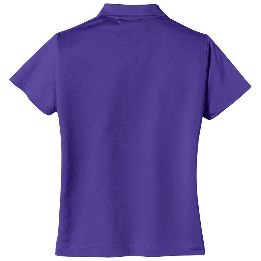Nike Women's Purple Tech Basic Dri-FIT Short Sleeve Polo