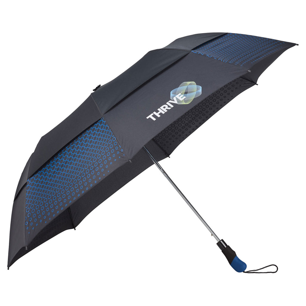 Slazenger Navy/Black 58" Vented, Auto Open Folding Golf Umbrella