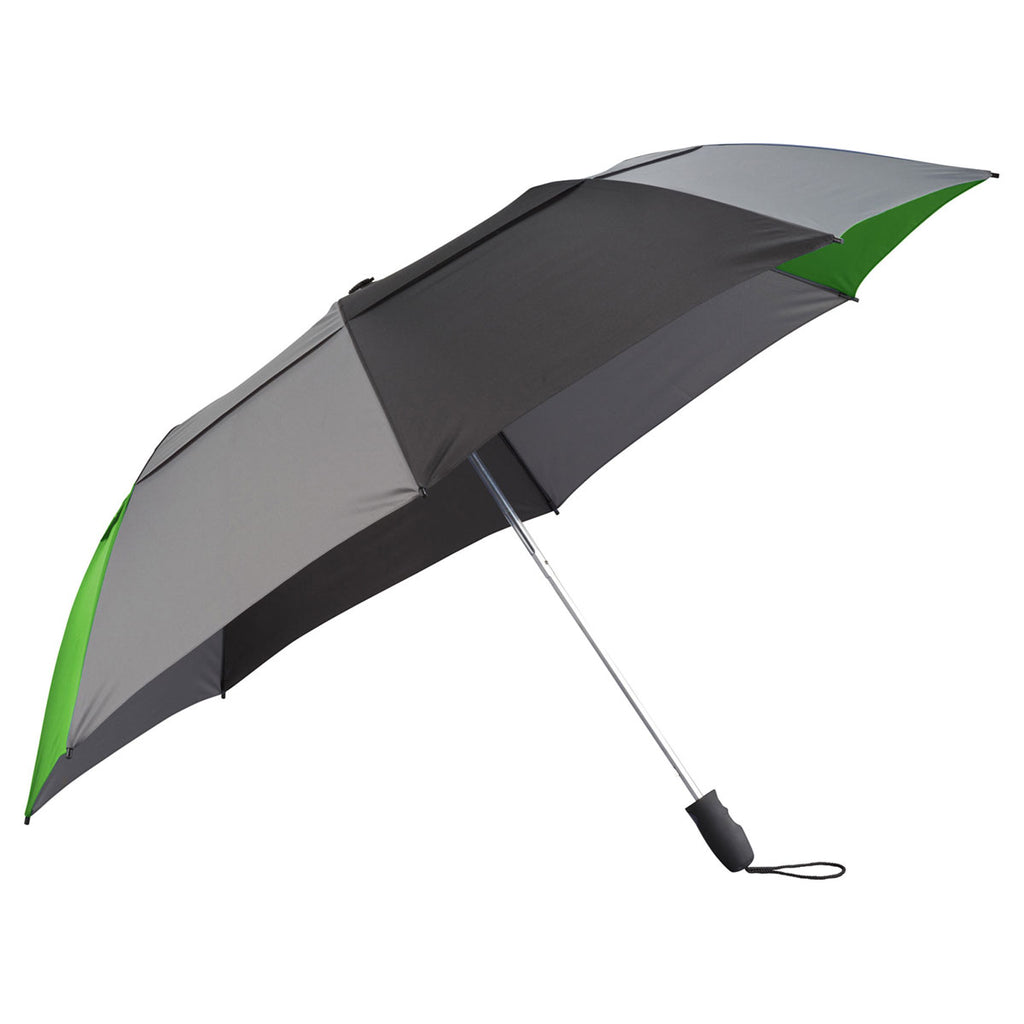 Slazenger Lime Green/Black 55" Vented, Auto Open Folding Golf Umbrella