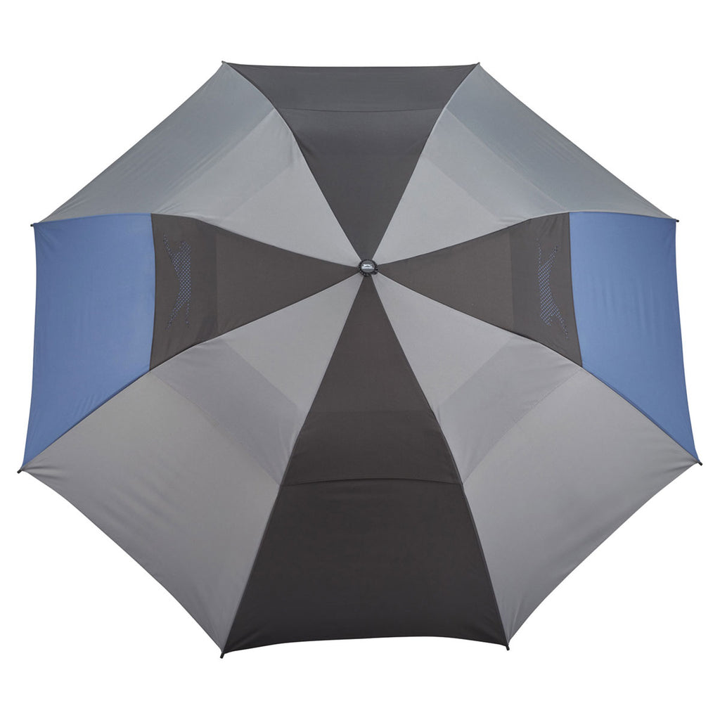 Slazenger Navy/Black 55" Vented, Auto Open Folding Golf Umbrella