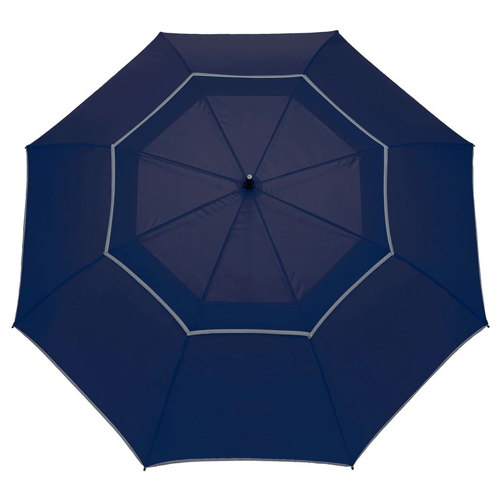 Stromberg Navy 64" Auto Open Reflective Golf Umbrella