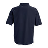 Vantage Men's Navy Soft-Blend Double-Tuck Pique Polo