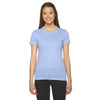 American Apparel Women's Baby Blue Fine Jersey Short-Sleeve T-Shirt