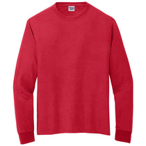 Jerzees Unisex True Red Dri-Power 100% Polyester Long Sleeve T-Shirt