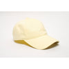Pacific Headwear Pale Yellow Velcro Adjustable Brushed Cotton Twill Cap