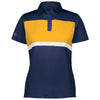 Holloway Women's Navy/Gold Prism Bold Polo