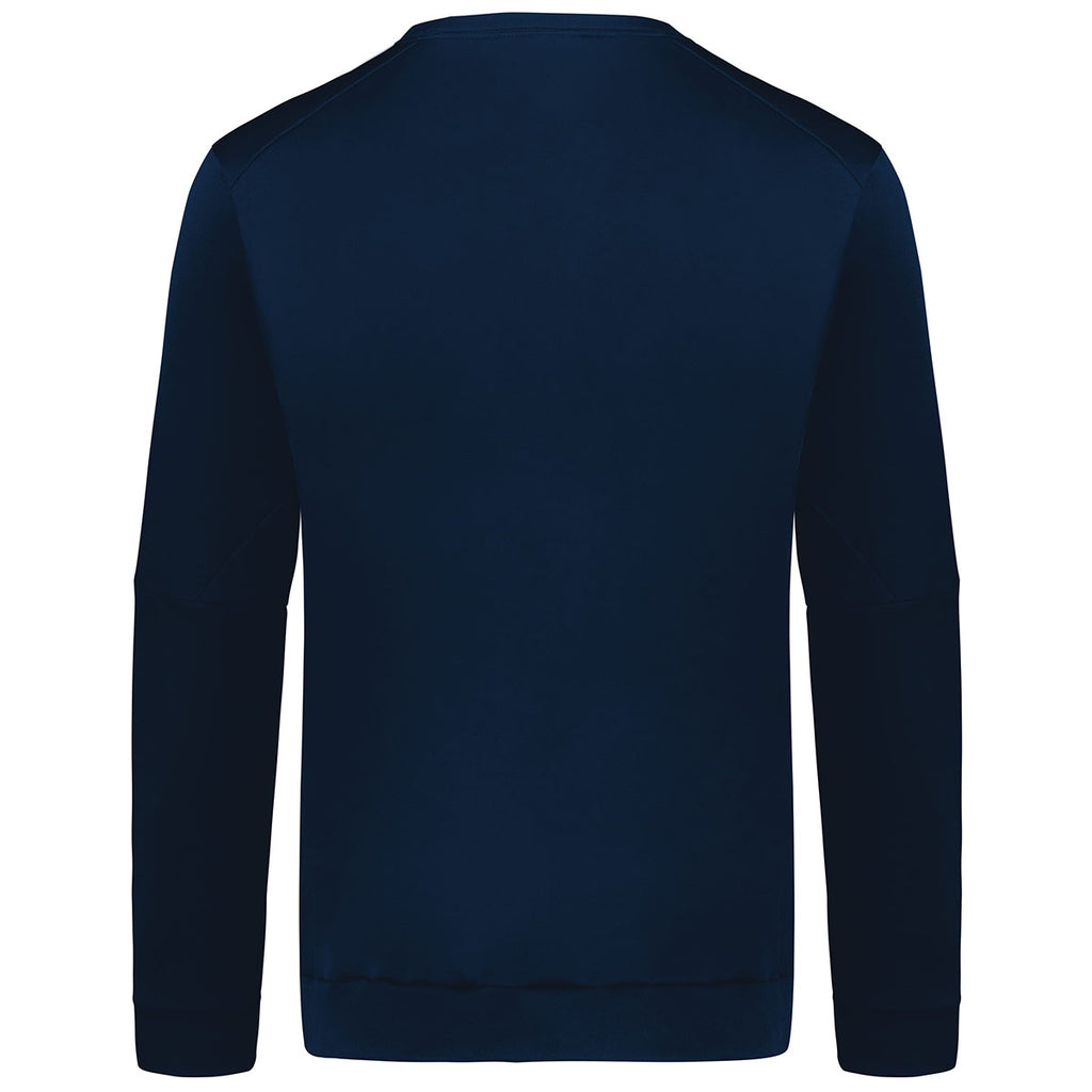 Holloway Men's Navy Momentum Team Fleece Crew