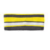 Holloway Bright Yellow/White/Graphite Acrylic Rib Knit Comeback Headband