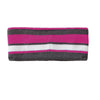 Holloway Power Pink/White/Graphite Acrylic Rib Knit Comeback Headband