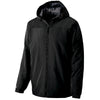 Holloway Men's Black/Carbon Full Zip Bionic Hooded Jacket