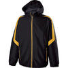 Holloway Men's Black/Light Gold Full Zip Charger Jacket
