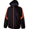 Holloway Men's Black/Orange Full Zip Charger Jacket