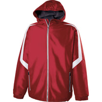 Holloway Men's Scarlet/White Full Zip Charger Jacket