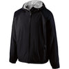Holloway Men's Black/Black Full Zip Hooded Homefield Jacket