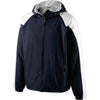 Holloway Men's Navy/White Full Zip Hooded Homefield Jacket