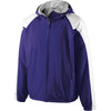 Holloway Men's Purple/White Full Zip Hooded Homefield Jacket