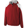 Holloway Men's Scarlet/White Full Zip Hooded Homefield Jacket