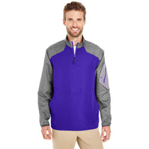 Holloway Men's Carbon Print/Purple Raider Pullover