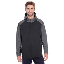 Holloway Men's Carbon Print/Black Raider Soft Shell Jacket