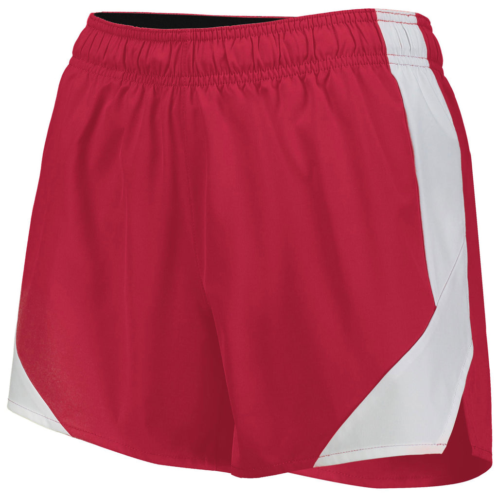 Holloway Women's Scarlet/White Olympus Shorts