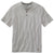 40 Grit Men's Grey Heather Short Sleeve Henley T-Shirt