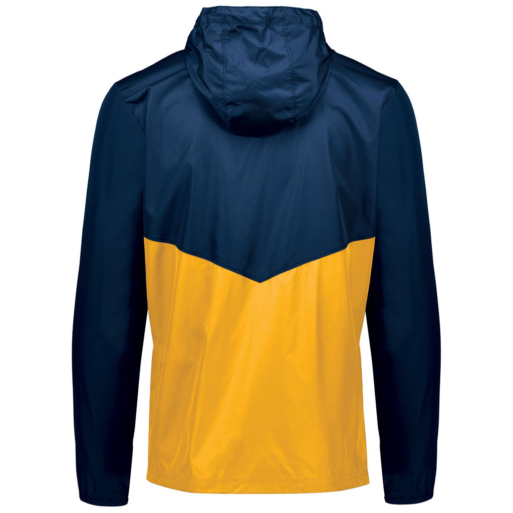 Holloway Unisex Navy/Gold Pack Pullover