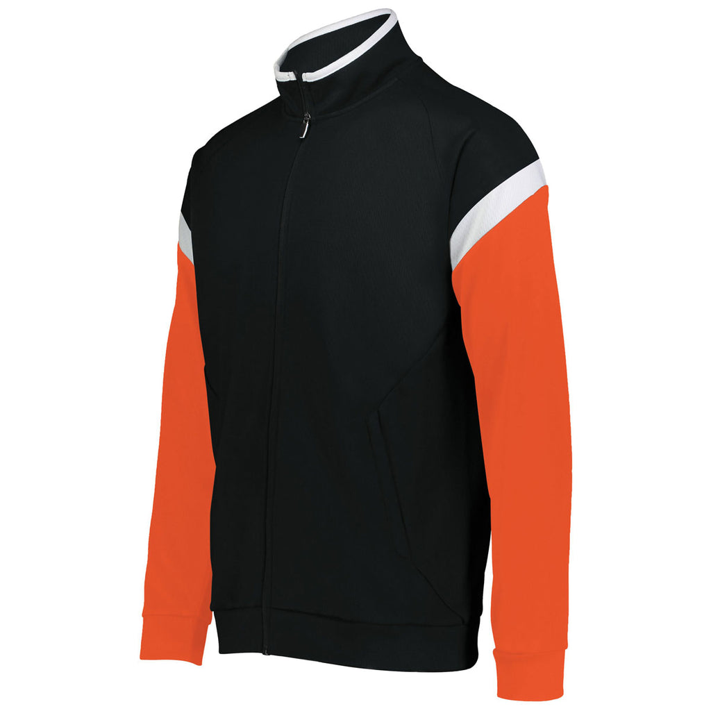 Holloway Unisex Black/White/Orange Limitless Jacket
